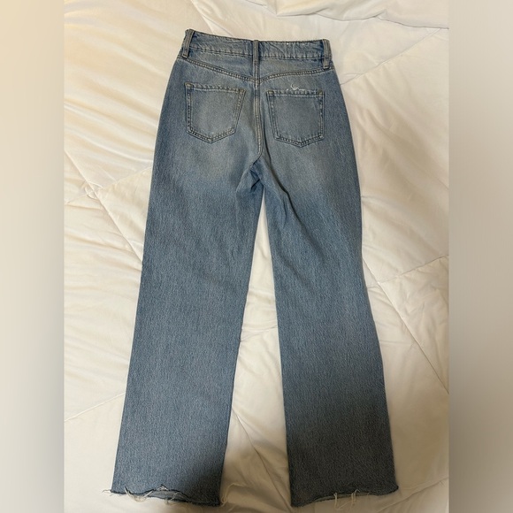Dynamite High Rise Wide Leg Jeans | Blue - Picture 3 of 4